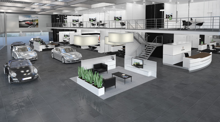 Porsche showroom by The Store Designers 06