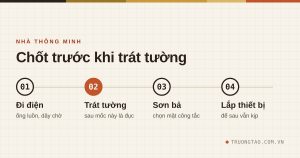 Mốc trát tường là hạn chót để chốt hạ tầng nhà thông minh